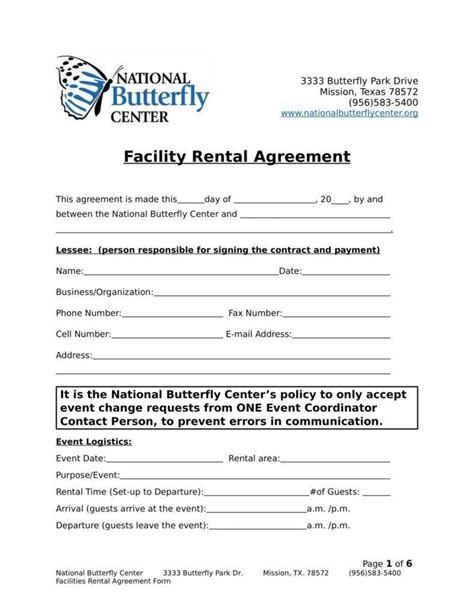 Facility Rental Agreement Templates Pdf Free Premium Templates Within Venue Rental Agreement